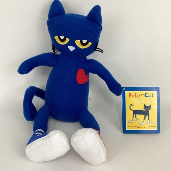 Pete The Cat I Love My White Shoes 12" Plush Stuffed Animal Toy 2010 New Tags - Picture 1 of 7